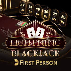 Juego First Person Lightning Blackjack