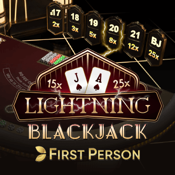 Juego First Person Lightning Blackjack