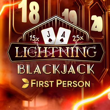 Juego First Person Lightning Blackjack